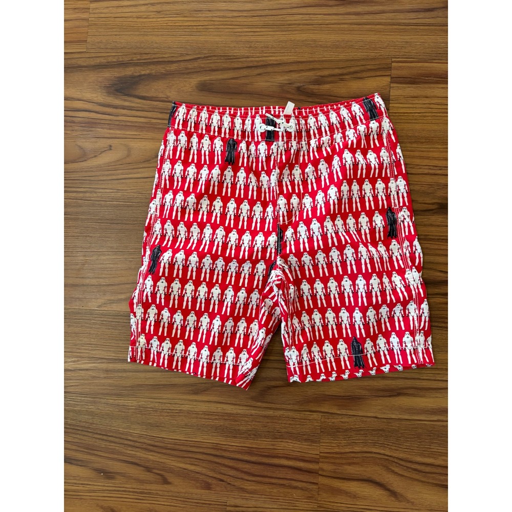 red Gap Kids Star Wars swim trunks all-over print Stormtroopers Darth Vader Sz 8
